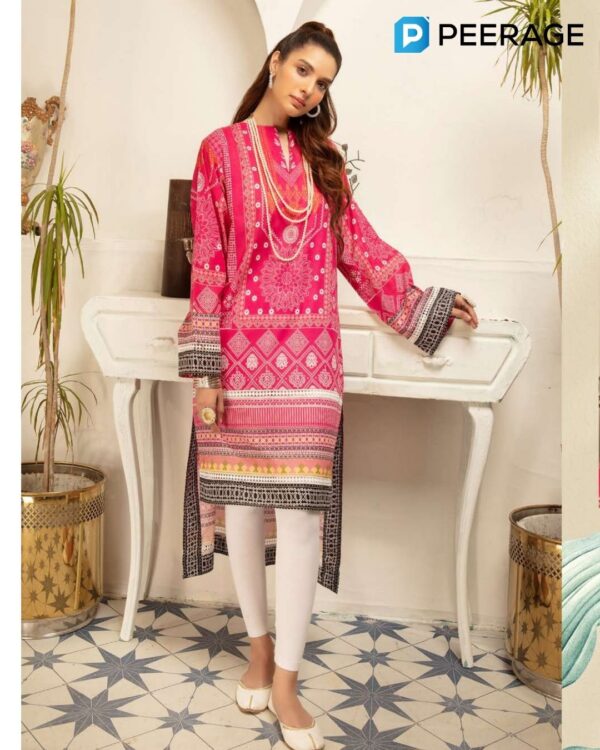 Chic By Johra - Digital Chunri Printed Lawn Kurti | 1PLPJ001