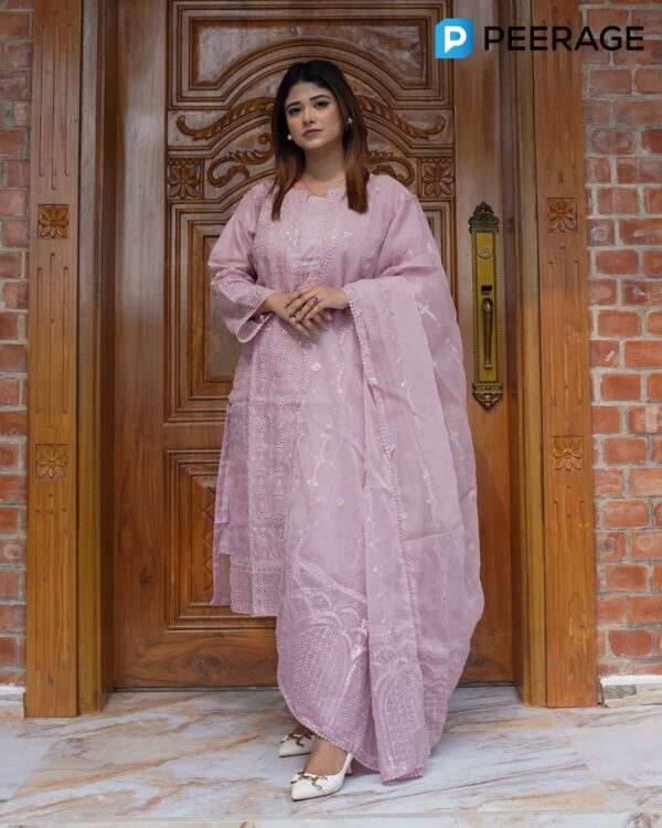 Sadabahar Inspired Organza Stitched 4-Piece | 4POMS002