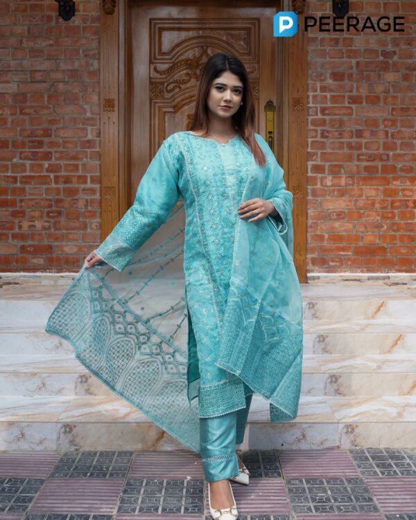 Sadabahar Inspired Organza Stitched 4-Piece | 4POPS001