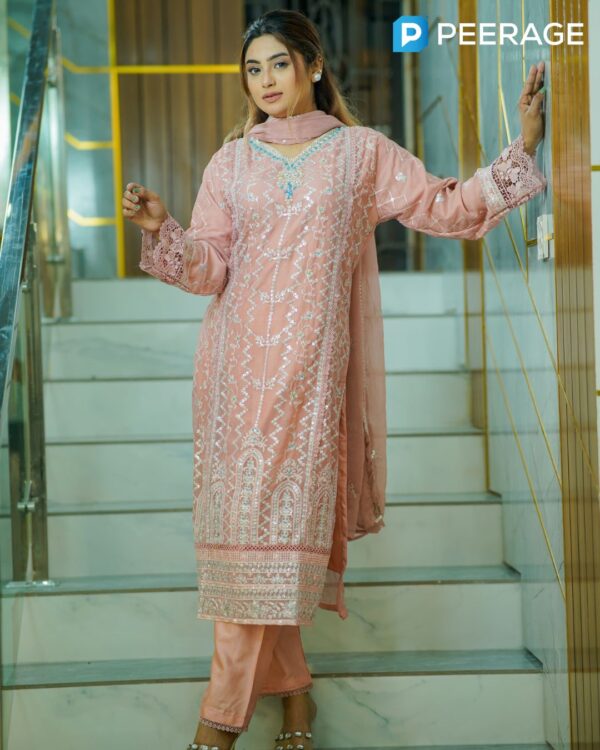 Agha Noor Inspired Chiffon Stitched 4-Piece | 4PCMA001