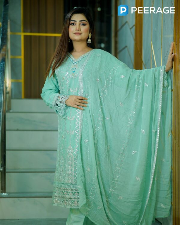Agha Noor Inspired Chiffon Stitched 4-Piece | 4PCPA001
