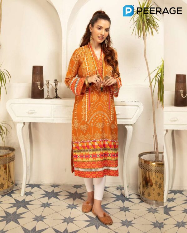 Chic By Johra - Digital Chunri Printed Lawn Kurti | 1PLMJ001