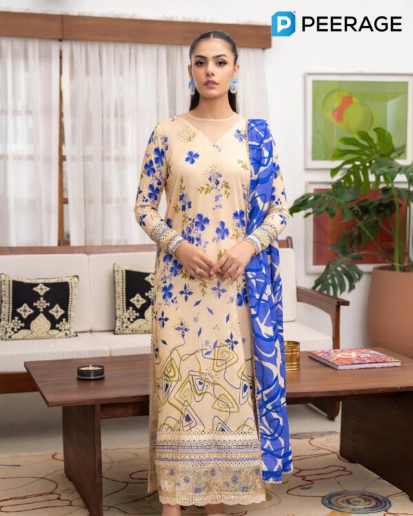Premium Gullbano by Gulljee - Authentic Pakistani Lawn | 3PLBG004